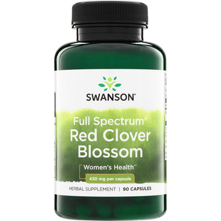 Swanson Full Spectrum Red Clover Blossom 430 mg 90 kapsúl