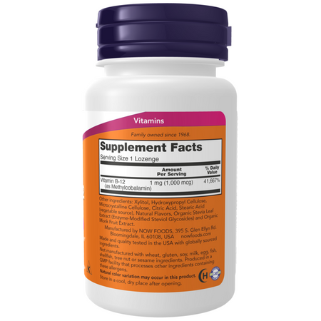 Now Foods Methyl B-12 1000 mcg 100 tabliet