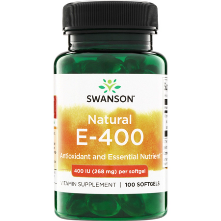 Swanson Natural Vitamín E-400 100 kapsúl