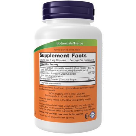 Now Foods Boswellia Extract 250 mg 120 kapsúl
