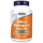 Now Foods Ultra Omega-3 Fish Oil (Bovine Gelatin) 180 kapsúl