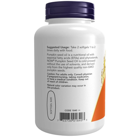 Now Foods Pumpkin Seed Oil 1000 mg 100 kapsúl