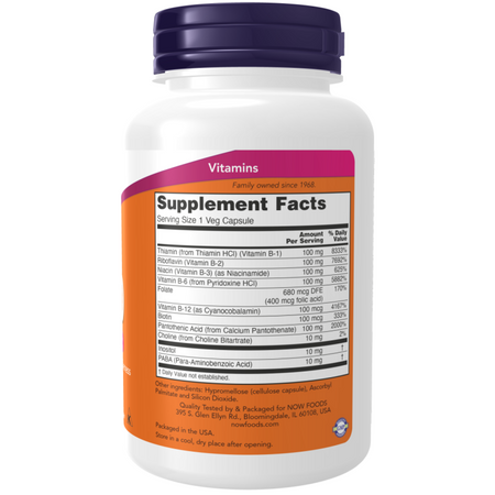 Now Foods Vitamin B-100 Complex 100 veg kapsúl