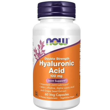 Now Foods Hyaluronic Acid 100 mg Double Strength 60 kapsúl