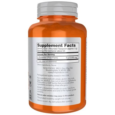Now Foods L-Glutamin Pudr 170 g