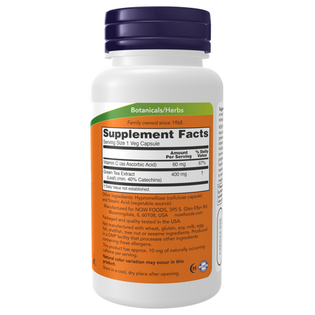 Now Foods Green Tea Extract 400 mg 100 kapsúl