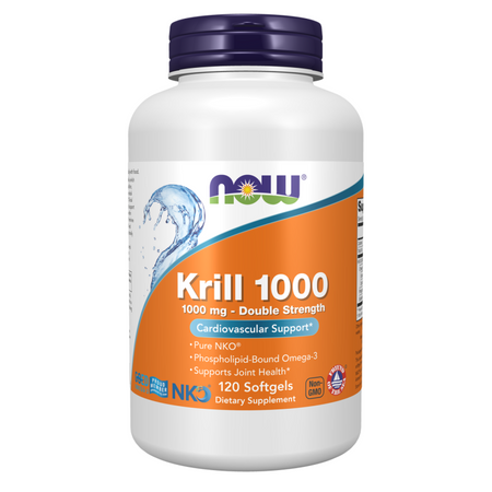 Now Foods Krill 1000, Double Strength 1000 mg 120 kapsúl