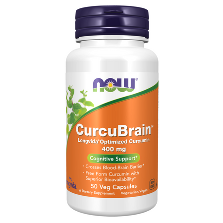 Now Foods CurcuBrain 400 mg 50 kapsúl