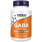 Now Foods GABA 750 mg 100 veg kapsúl