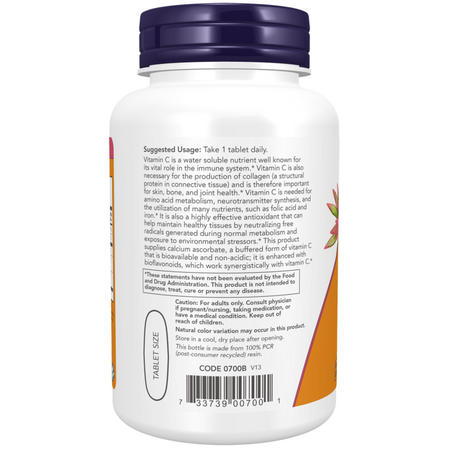 Now Foods Vitamin C-1000 Complex Buffered 90 tabliet