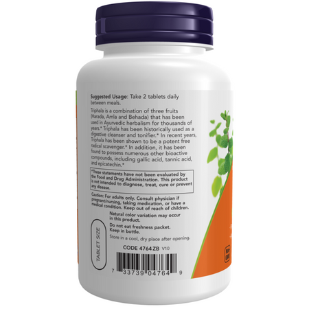 Now Foods Triphala 500 mg 120 tabliet