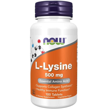 Now Foods L-Lysine 500 mg 100 tabliet