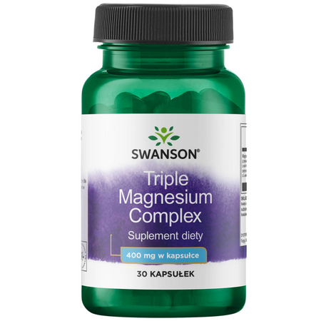 Swanson Triple Magnesium Complex 400 mg 30 kapsúl