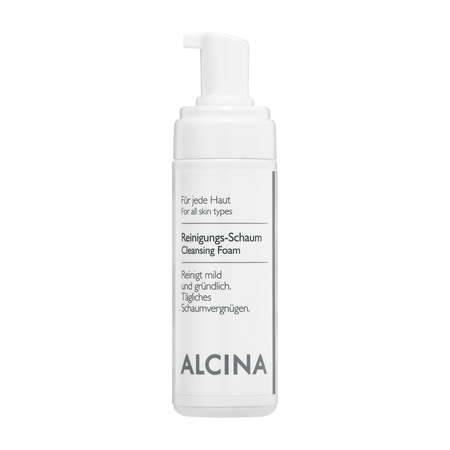 ALCINA For all skin types Cleansing Foam – čistiaca pena na tvár s panthenolom pre všetky typy pleti, 150 ml