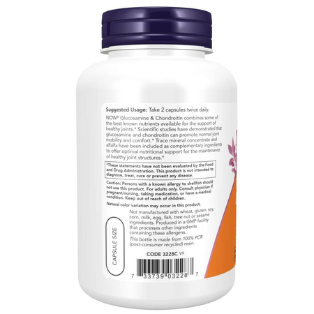 Now Foods Glukosamin, Chondroitin a Trace Minerals 120 veg kapsúl