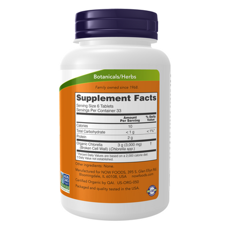 Now Foods Chlorella 500 mg 200 tabliet