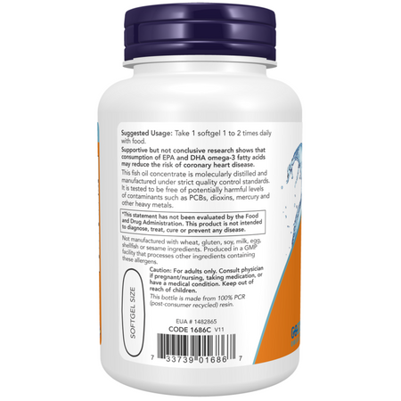 Now Foods Tri-3D Omega Fish Oil 90 kapsúl