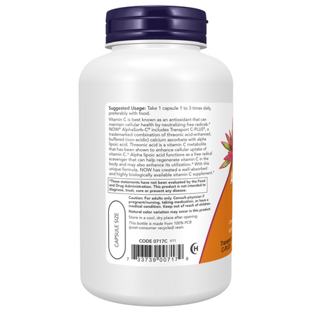 Now Foods AlphaSorb-C 500 180 veg kapsúl