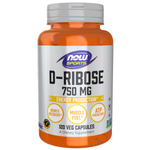 Now Foods D-Ribose 750 mg 120 veg kapsli