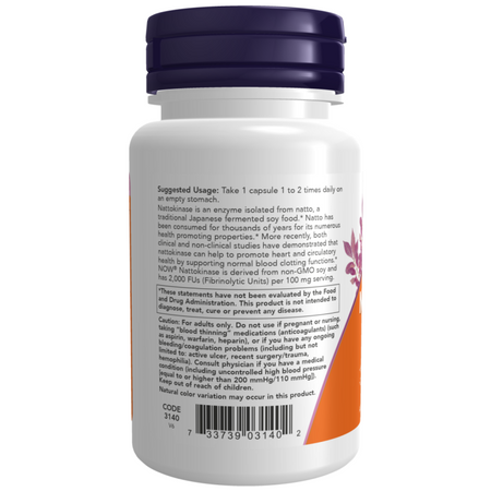 Now Foods Nattokinase 100 mg 120 kapsúl