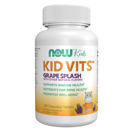 Now Foods Kid Vits Grape Splash 120 tabliet