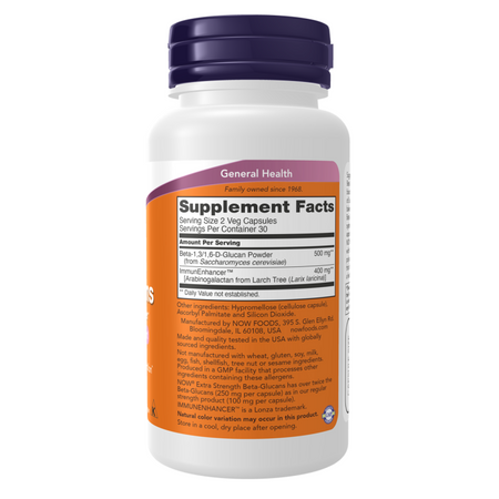 Now Foods Beta-Glucans Extra Strength 60 kapsúl