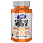 Now Foods Arginine 500 mg Ornithine 250 mg 100 kapsúl