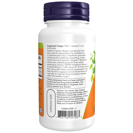 Now Foods Hloh (Hawthorn) 300 mg Extract 90 kapsúl