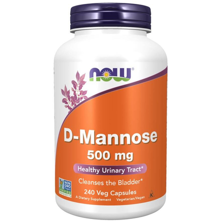 Now Foods D-Mannose Urinary Support 500 mg 240 kapsúl