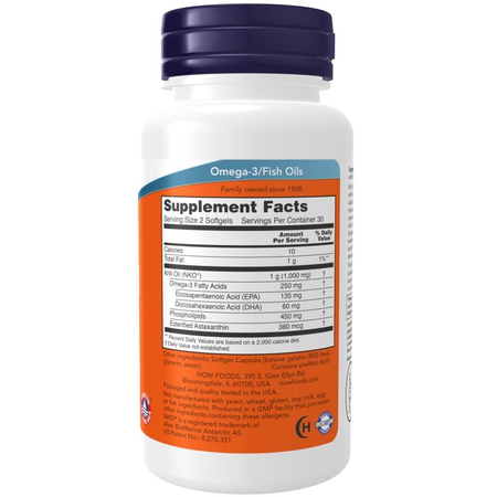 Now Foods Krill Oil 500 mg 120 kapsúl