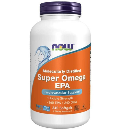 Now Foods Super Omega EPA Fish Oil, Double Strength 240 kapsúl