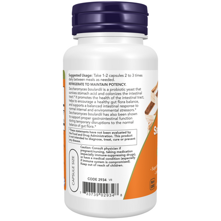 Now Foods Sacharomyces Boulardi 120 kapsúl