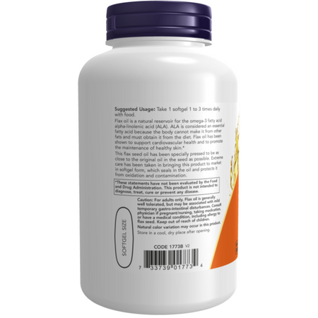 Now Foods Flax Oil 1000 mg Vegan Formula 120 kapsúl