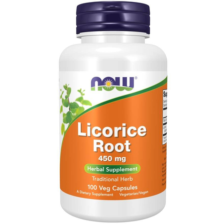 Now Foods Licorice Root 450 mg 100 kapsúl