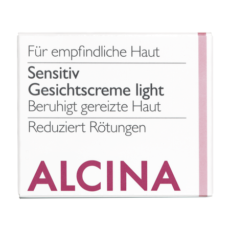 ALCINA For sensitive skin Sensitive Facial Cream Light – zjemňujúci pleťový krém (light) pre citlivú pleť, 50 ml