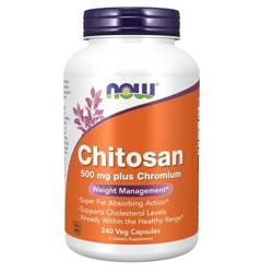 Now Foods Chitosan 500 mg plus Chromium 240 kapsúl