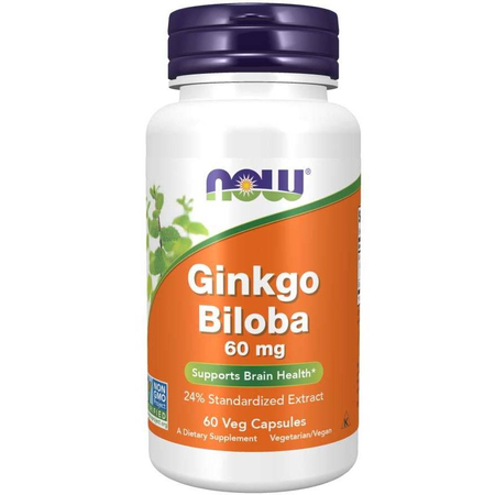 Now Foods Ginkgo Biloba 60 mg 60 kapsúl