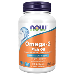 Now Foods Omega-3 Molecularly Distilled Enteric Coated 90 kapsúl