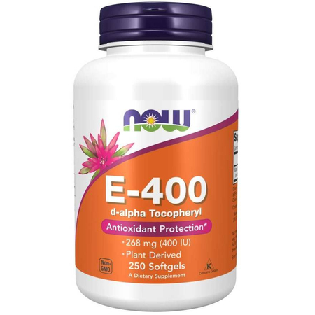 Now Foods Vitamin E-400 D-Alpha Tocopheryl 250 kapsúl