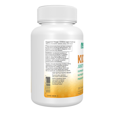 Now Foods Kid Vits Juicy Orange 120 tabliet