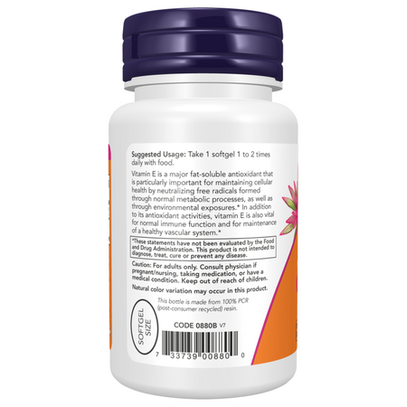 Now Foods Vitamin E-200 100 kapsúl