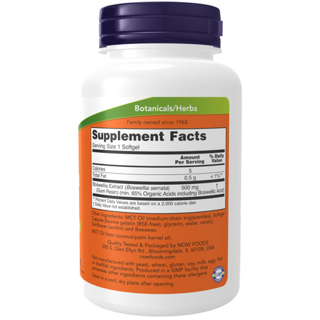 Now Foods Boswellia Extract 500 mg 90 kapsúl