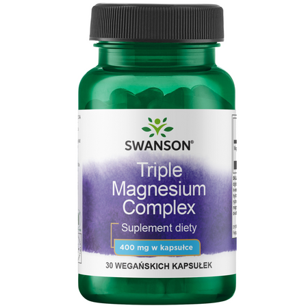 Swanson Triple Magnesium Complex 400 mg 30 kapsúl