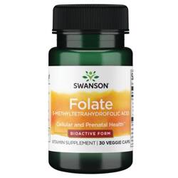 Swanson Folian Quatrefolic 400 mcg 30 kapsúl