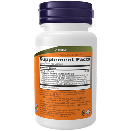 Now Foods Probiotic-10 25 Billion 30 kapsúl