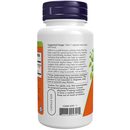 Now Foods Saffron 50 mg 60 veg kapsúl