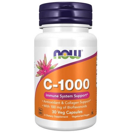 Now Foods Vitamin C-1000 Bioflavonoidy a Rutin 30 veg kapsúl