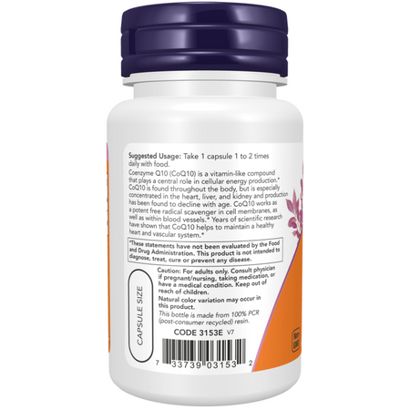 Now Foods Koenzym Q10 60 mg 180 kapsúl