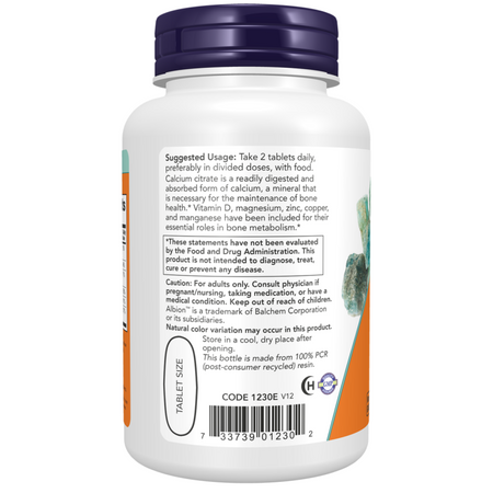 Now Foods Calcium Citrate 250 tabliet