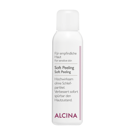 ALCINA For sensitive skin Soft Peeling – enzymatický pudrový peeling na tvár, bez brúsnych čiastočiek, 25 g